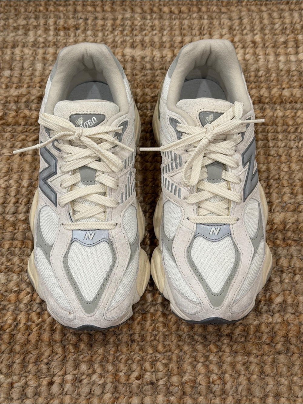 New Balance 9060 Sea Salt/Concrete Sneakers - Picture 6 of 6